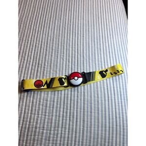 Pokémon Poké Ball Web Belt Yellow Adjustable Youth Nintendo 2018 Collectible